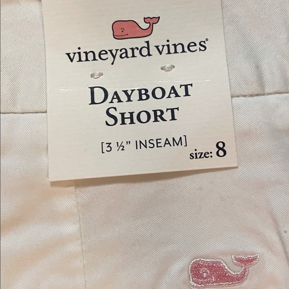 Vineyard Vines Dayboat Shorts NWT White size 8, 3 1/2” Inseam. - Picture 6 of 8